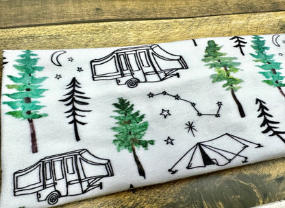 Alaska Antlers Headband: Handmade Jersey Knit Sweatband