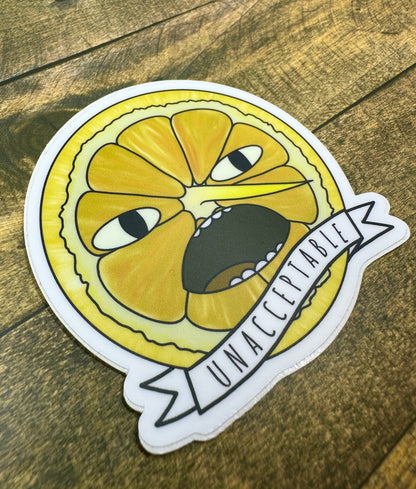 Sticker Earl of Lemon Grab Unacceptable Sticker Adventure Time Cartoon