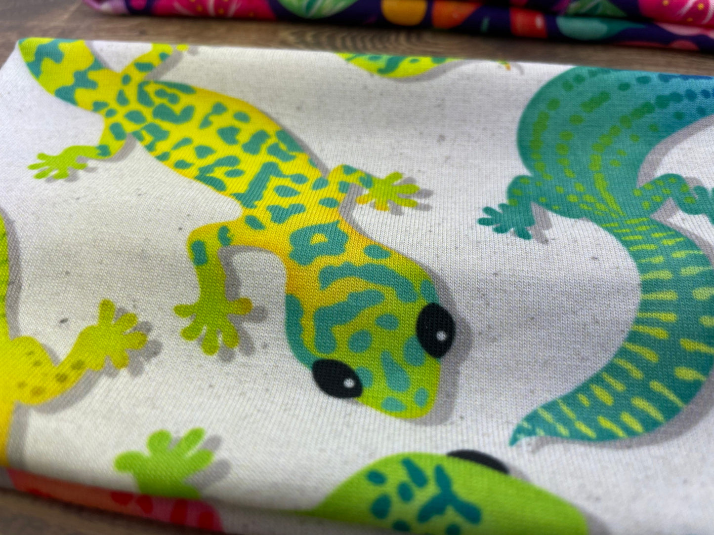 Leopard Geckos Vegetables and Fruit Produce Handmade Headbands Jersey Knit Soft