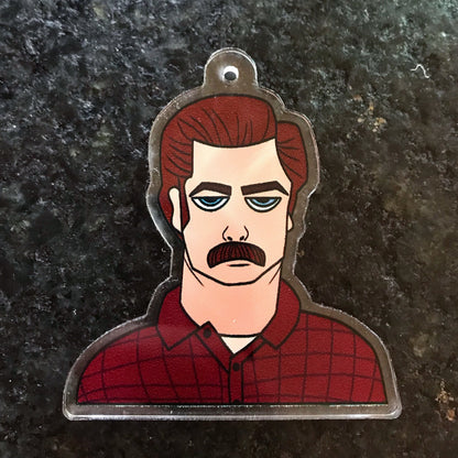Ron Swanson Waterproof Sticker