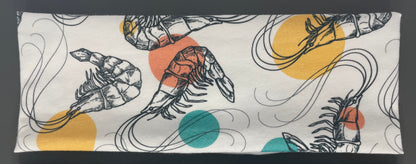 Shrimp Headband and Crabs Handmade Bandeau Jersey Knit Soft