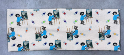 Corgi Butts and Sloth Bob Ross Handmade Headbands Jersey Knit Soft