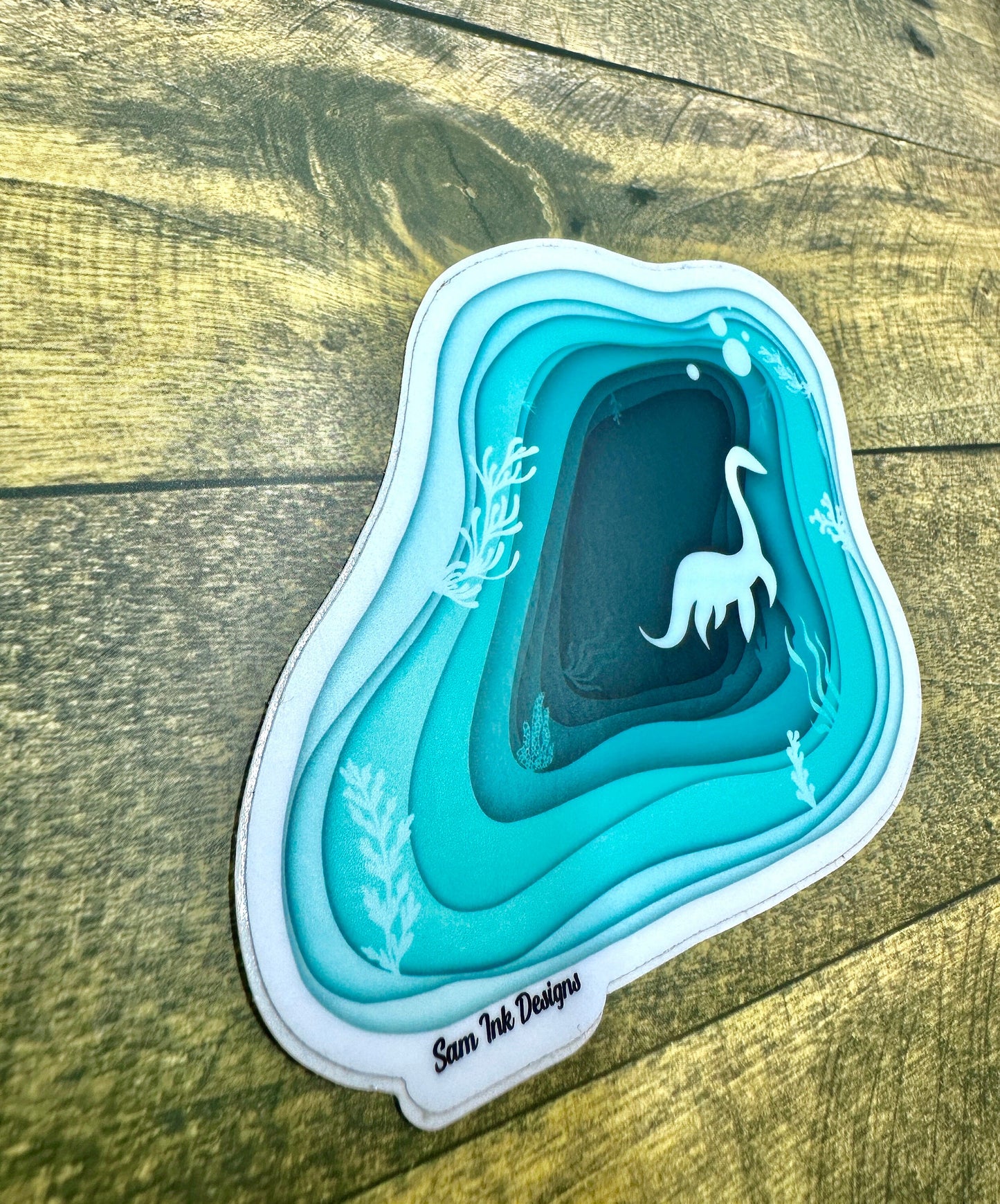 Loch Ness Monster Sticker: Nessie Art Print, Home Decor