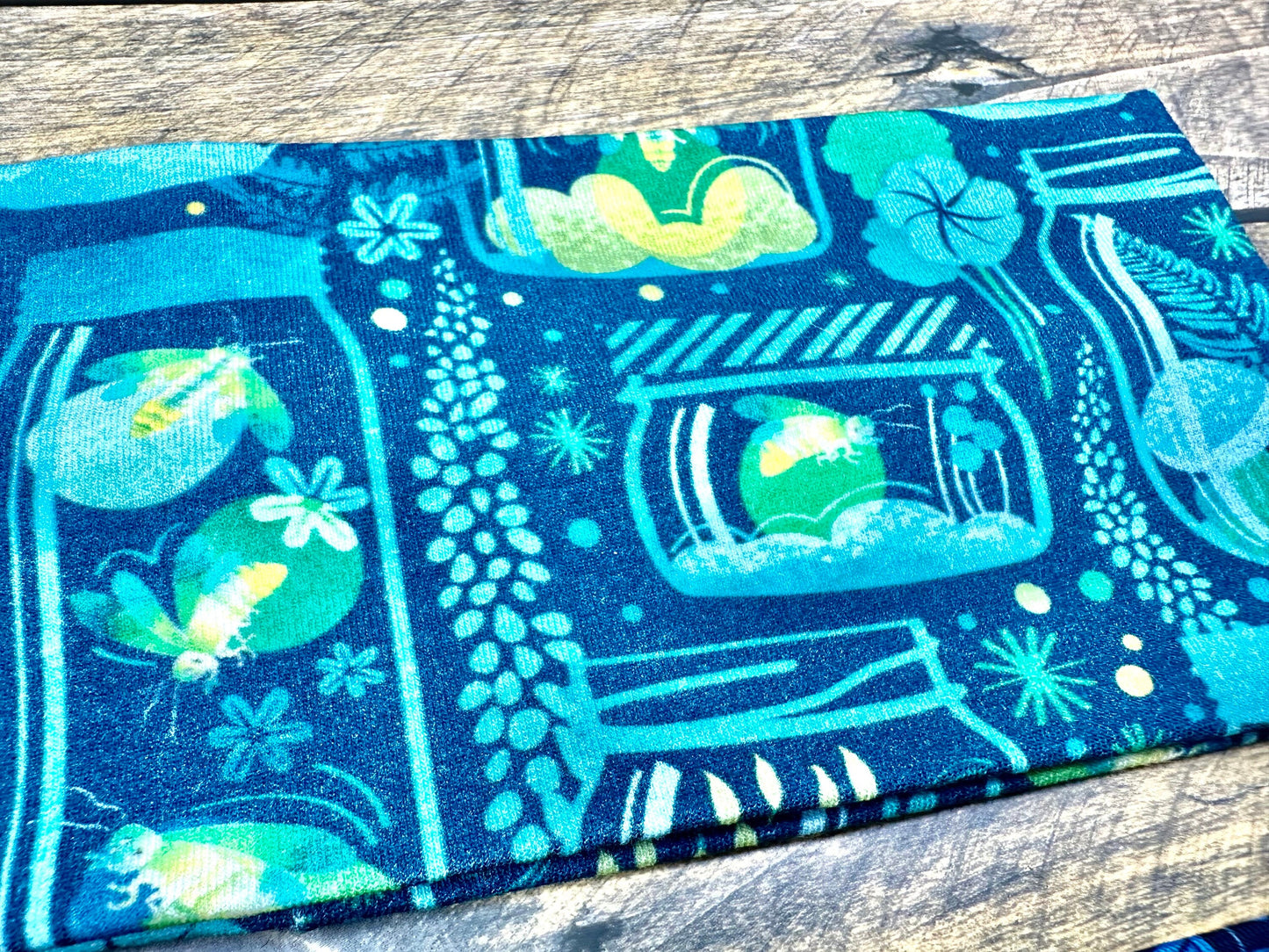 Forrest Creature Headband and Fire Flys Handmade Headbands Jersey Knit Soft Mushrooms