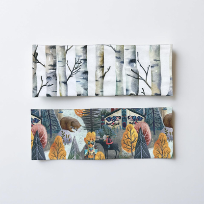 Alaskan Headband Birch and Bear Handmade Jersey Knit Soft Bandeau Alaska Outdoors Totem Native Art