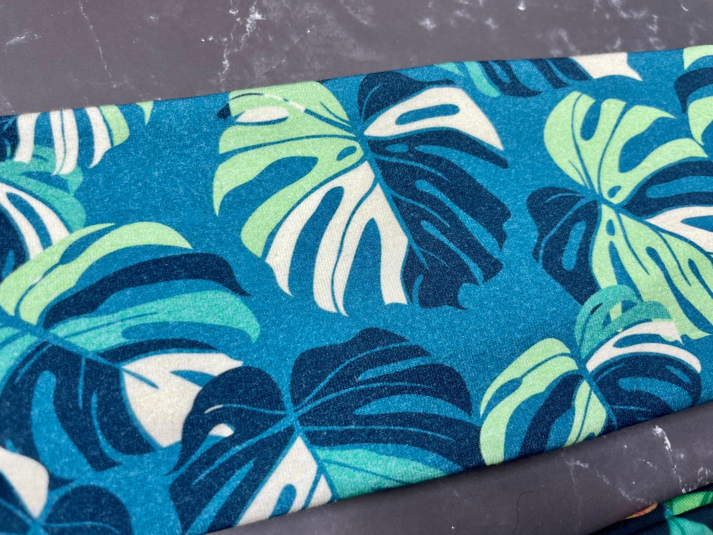 Monsters Plant Leaf Jersey Knit Soft Headbands Floral Tropical Plant Lady Gift for Her Girls Accessories Foliage Cute Plants Leafs