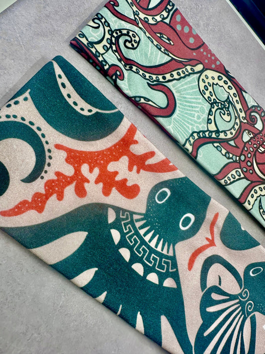 Octopus Headband: Handmade Jersey Knit Ocean Lover Gift