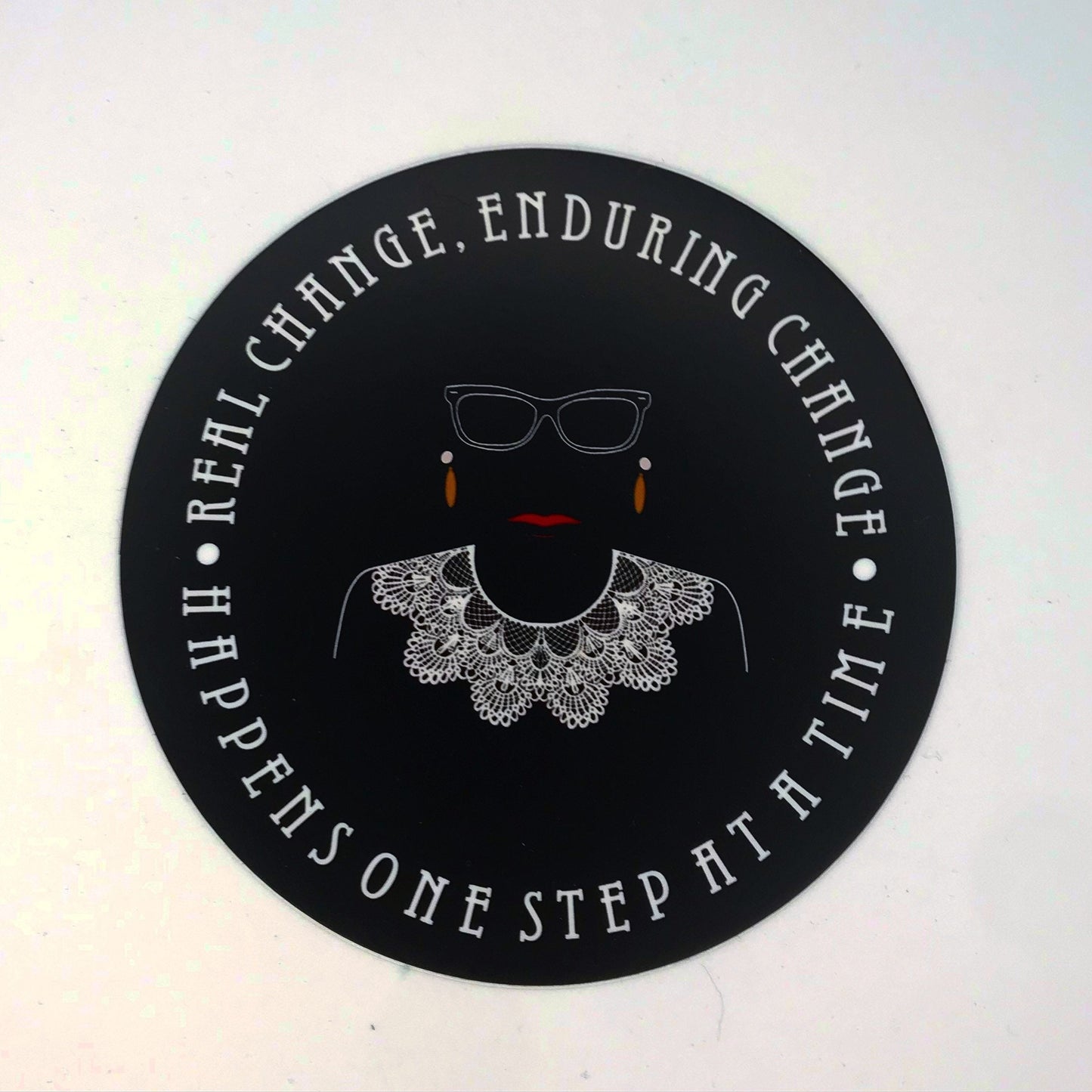 Ruth Bader Ginsburg Sticker Inspirational Quote Waterproof Laptop Decal