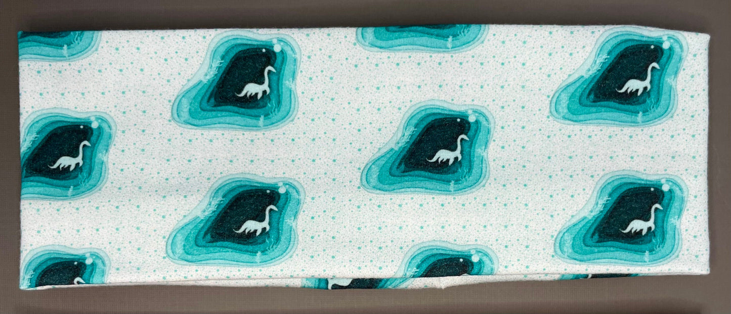 Loch Ness Monster and Jack-elope Handmade Headbands Jersey Knit Soft