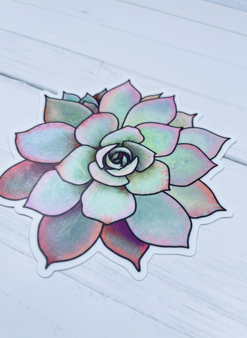 Original Artwork Succulent Pink Edition Sticker