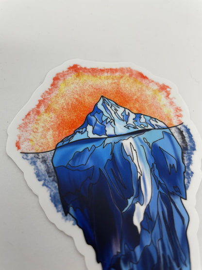 Original Art Holographic Iceberg Sticker