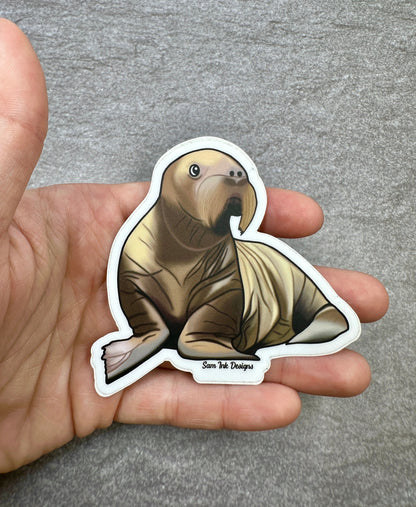 Walrus Sricker Alaska Sea Life Center Walrus Aku Waterproof Decal