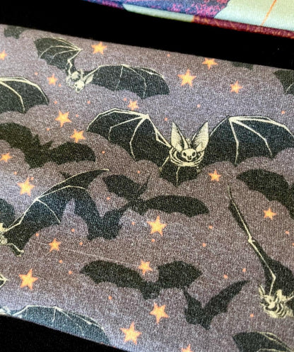 Bats Leafs and Mushrooms Handmade Headbands Jersey Knit Soft