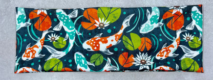 Koi Pond Fish Leap Pads Water Lilly Jersey Knit Soft Headbands