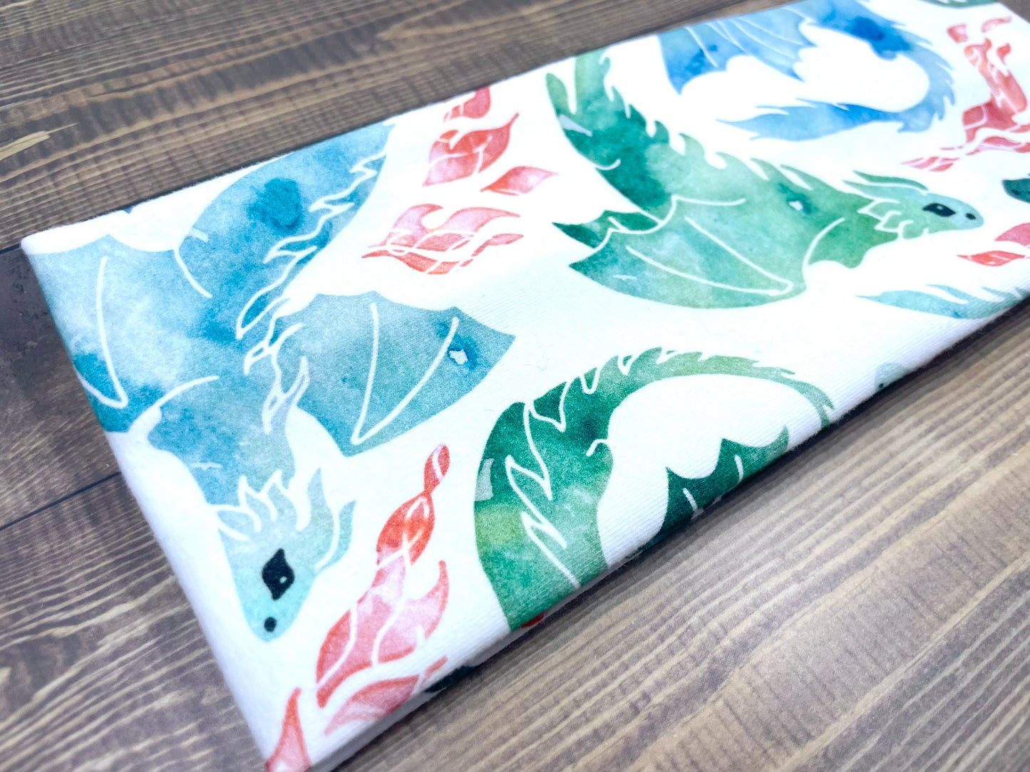 Dragon Watercolor Headbands Jersey Knit Soft