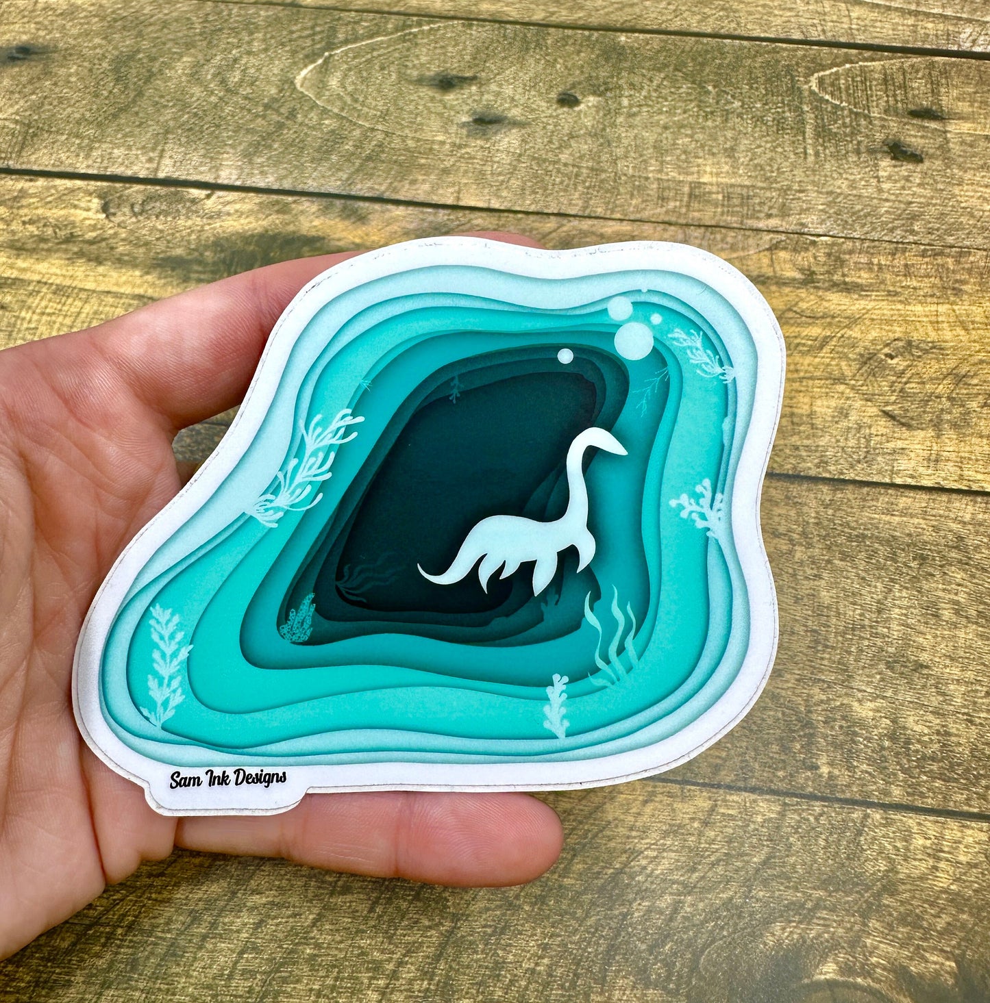 Loch Ness Monster Sticker: Nessie Art Print, Home Decor