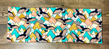 Alaska Headband: Arctic Animals, Berries, Antlers Jersey Knit