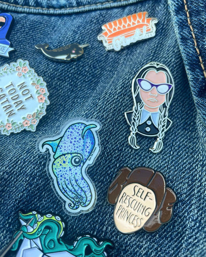 Charles the Cuttlefish Acrylic Pin