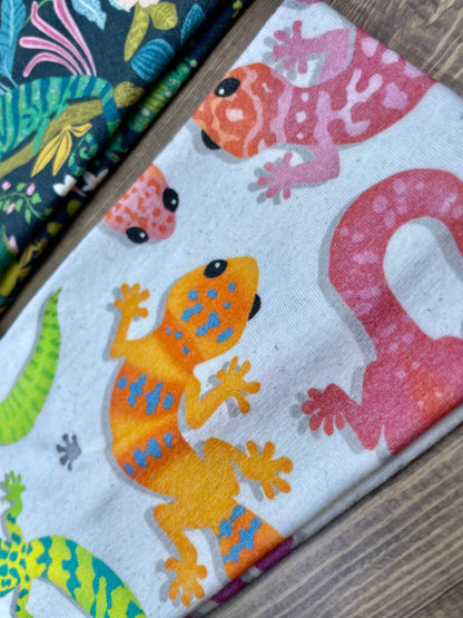 Florida Themed Lizards Snakes and Reptiles Handmade Headbands Jersey Knit Soft chameleon