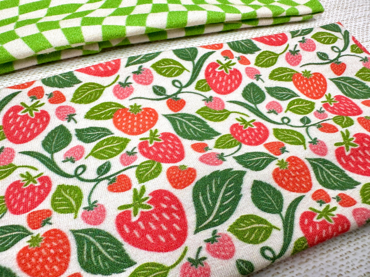 Handmade 90s Style Headband: Checkers, Strawberry, Daisy Print