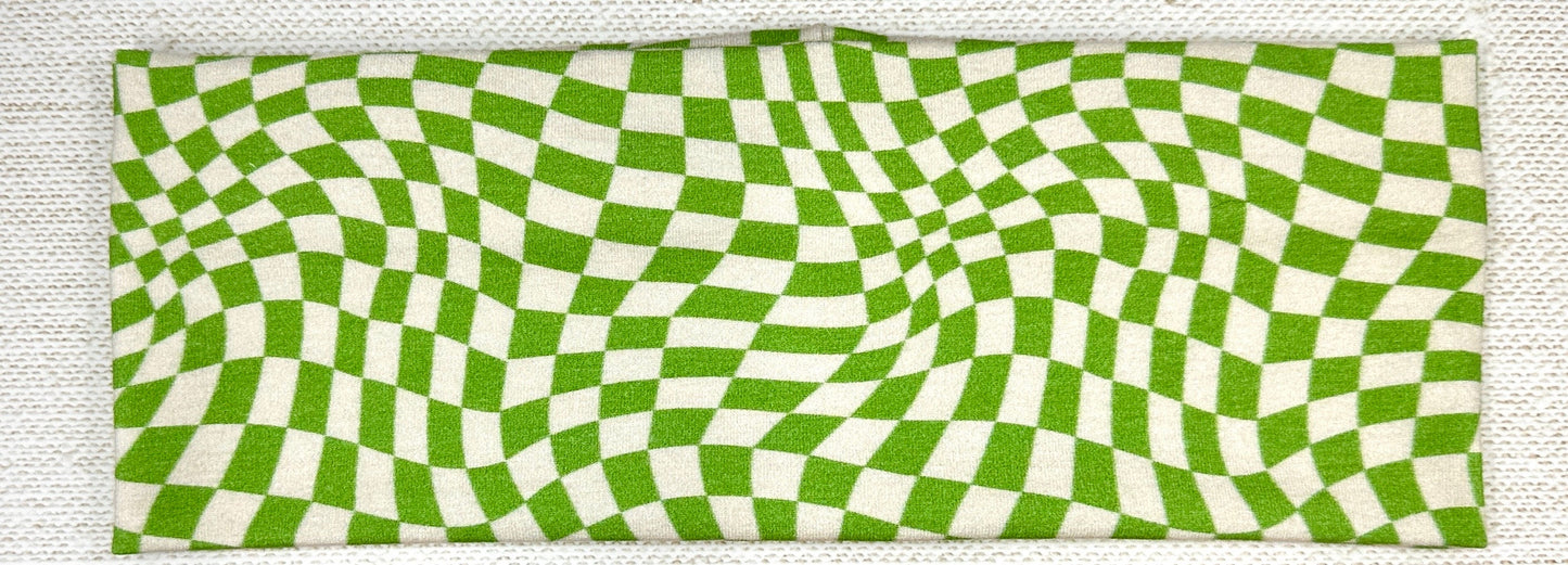 Handmade 90s Style Headband: Checkers, Strawberry, Daisy Print