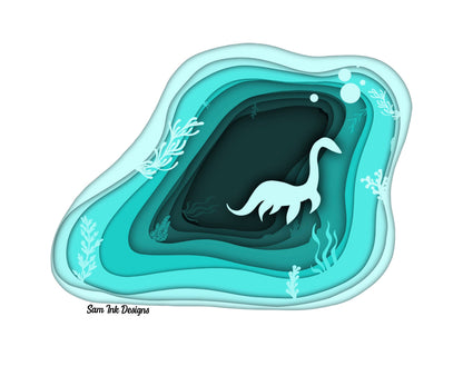 Loch Ness Monster Sticker: Nessie Art Print, Home Decor