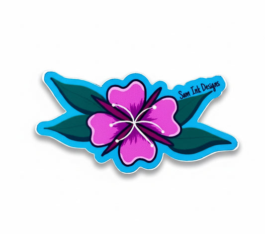 Alaska Sticker Fireweed Up close Floral Decal Waterproof Latop and Waterbottle Stickers