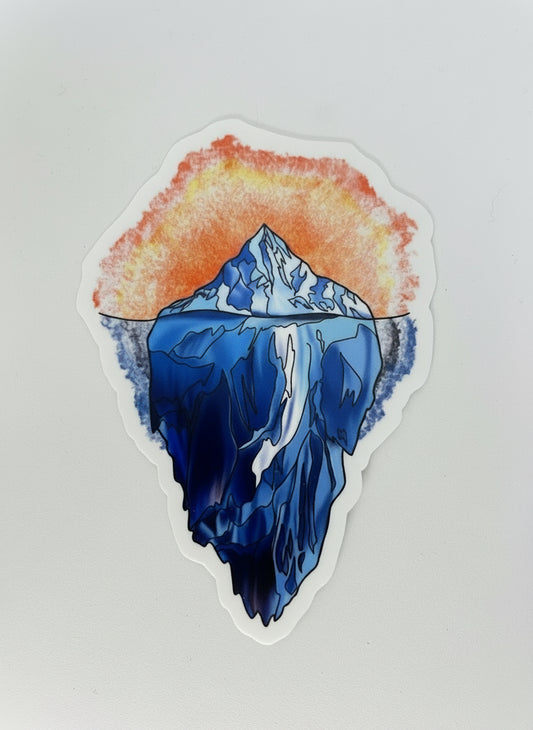 Original Art Holographic Iceberg Sticker