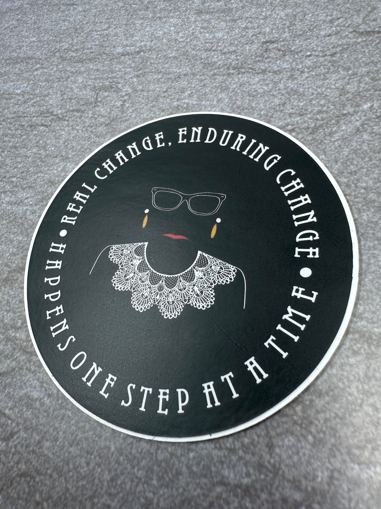 Ruth Bader Ginsburg Sticker Inspirational Quote Waterproof Laptop Decal