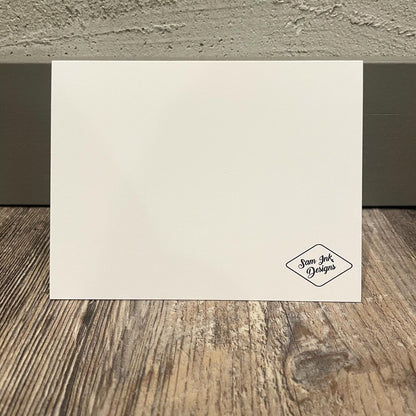 Nessie Greeting Card: Loch Ness Monster Topographical Design