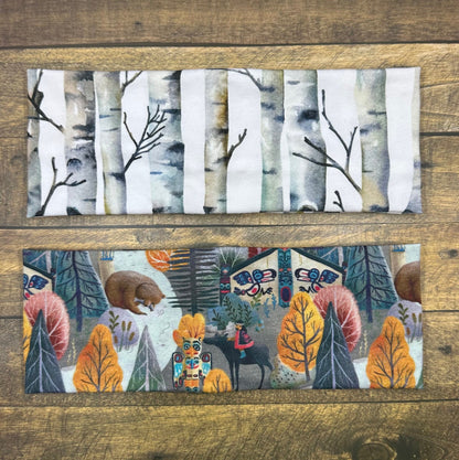 Alaskan Headband Birch and Bear Handmade Jersey Knit Soft Bandeau Alaska Outdoors Totem Native Art