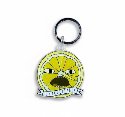 Earl of Lemongrab Keychain - Adventure Time 'Unacceptable!'