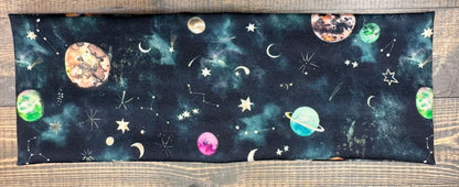Space Planets and Moons Jersey Knit Soft Headbands Blood Moon Galaxy Stars