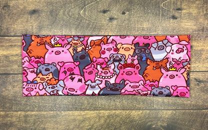 Handmade Pink Pig Headband: Jersey Knit Cartoon Headband