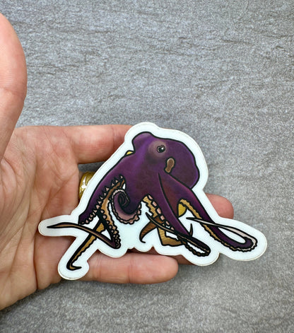Octopus Sticker Animal Cartoon Stickers Original Artwork Cute Waterproof Laptop Decal